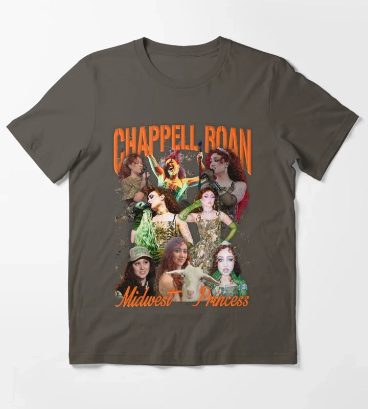 Chappell Roan Midwest Princess T-Shirt Dark Grey