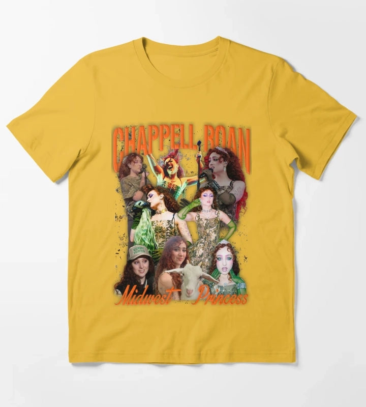 Chappell Roan Midwest Princess T-Shirt Yellow