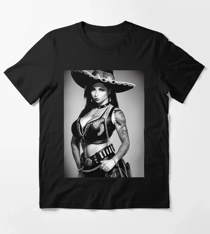 Charra in learther T-Shirt