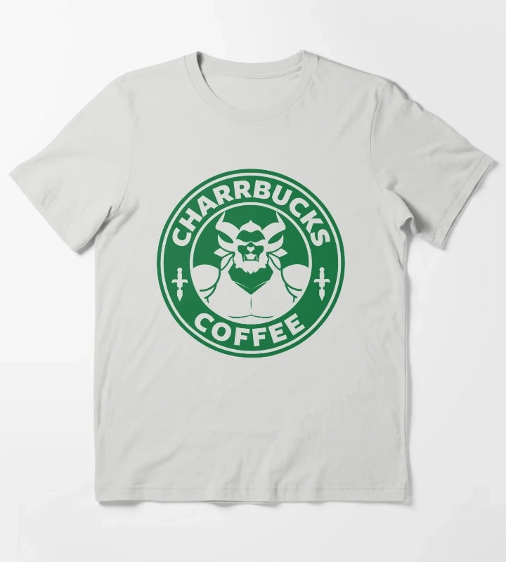 Charrbucks Coffee T-Shirt Light Grey