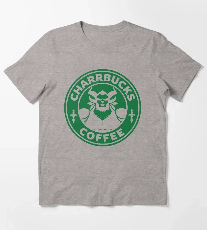 Charrbucks Coffee T-Shirt Heather Grey