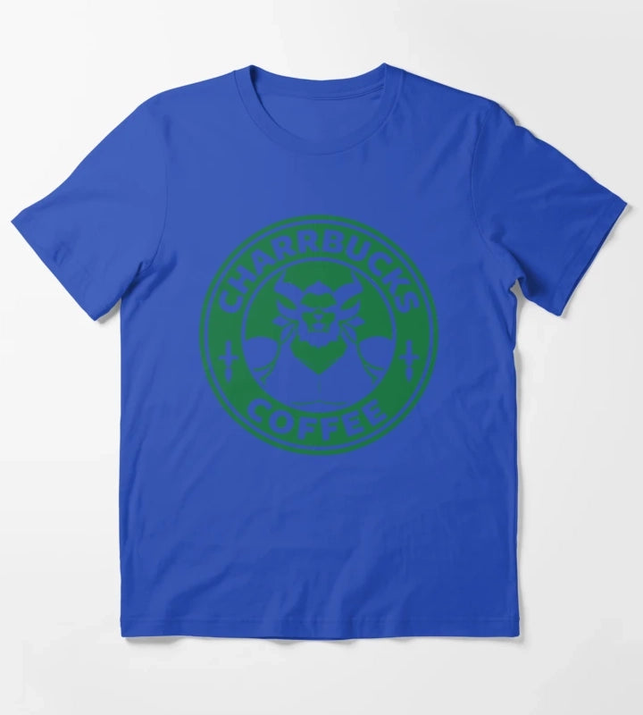 Charrbucks Coffee T-Shirt Blue