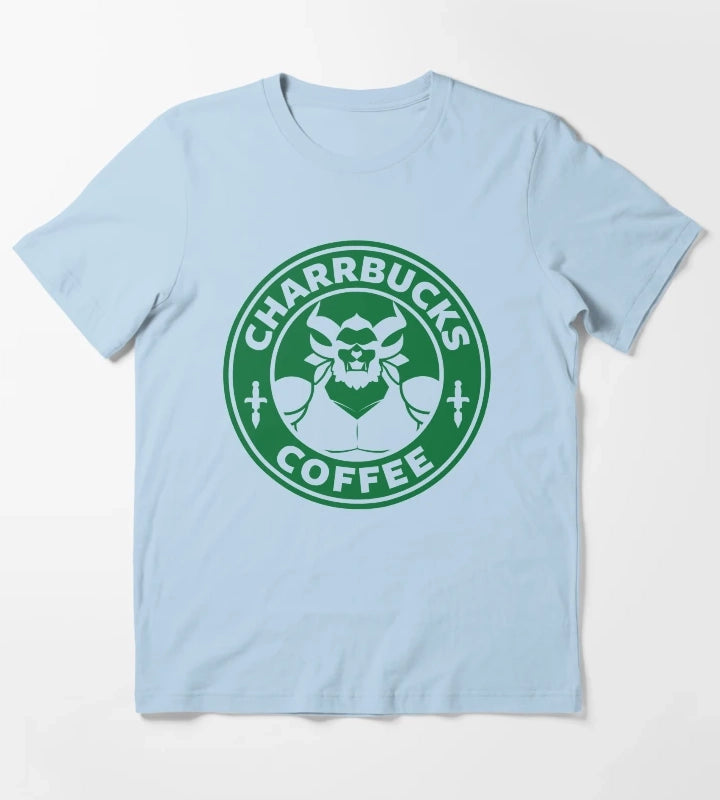 Charrbucks Coffee T-Shirt Sky Blue