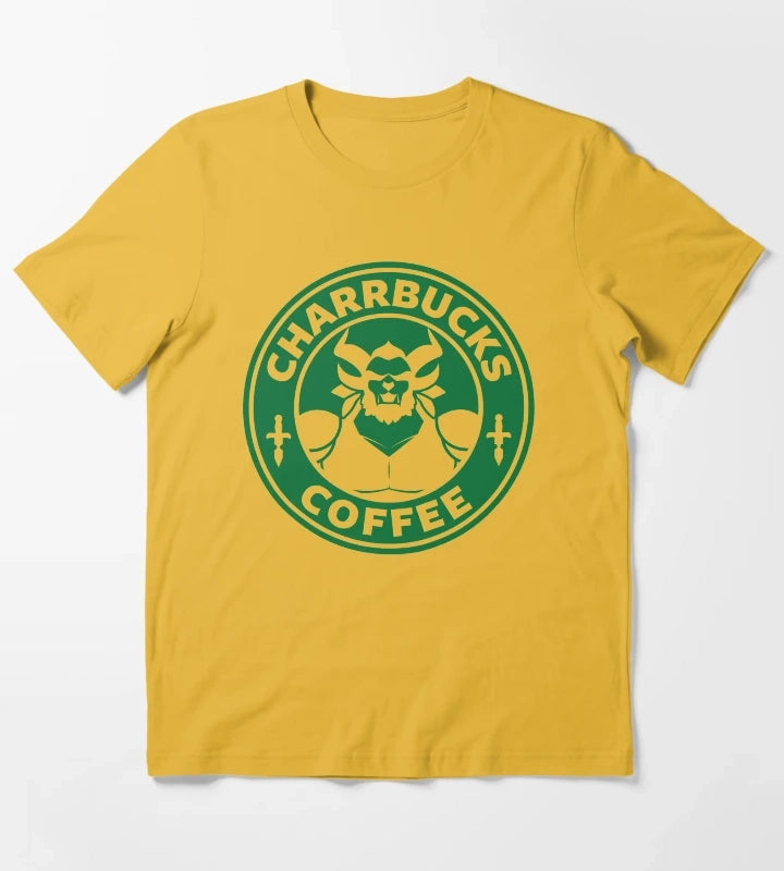 Charrbucks Coffee T-Shirt Yellow