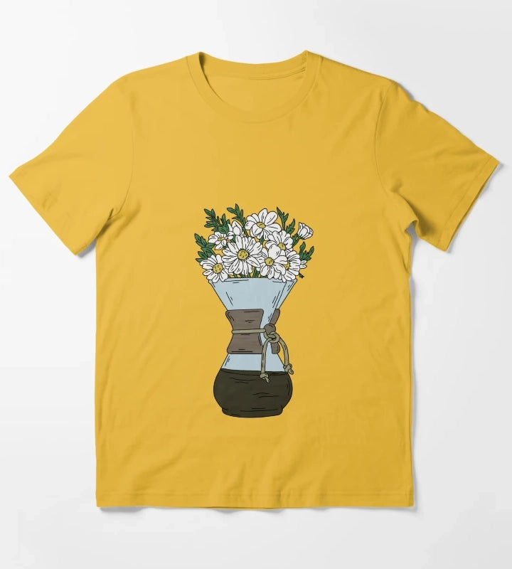 Chemex Daisy Flowers T-Shirt Yellow