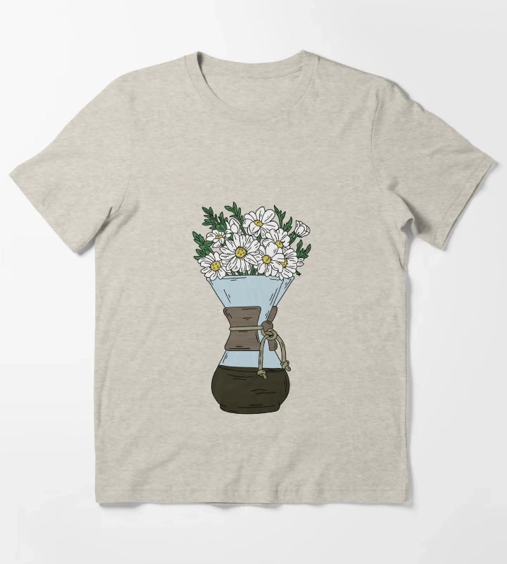 Chemex Daisy Flowers T-Shirt Cream