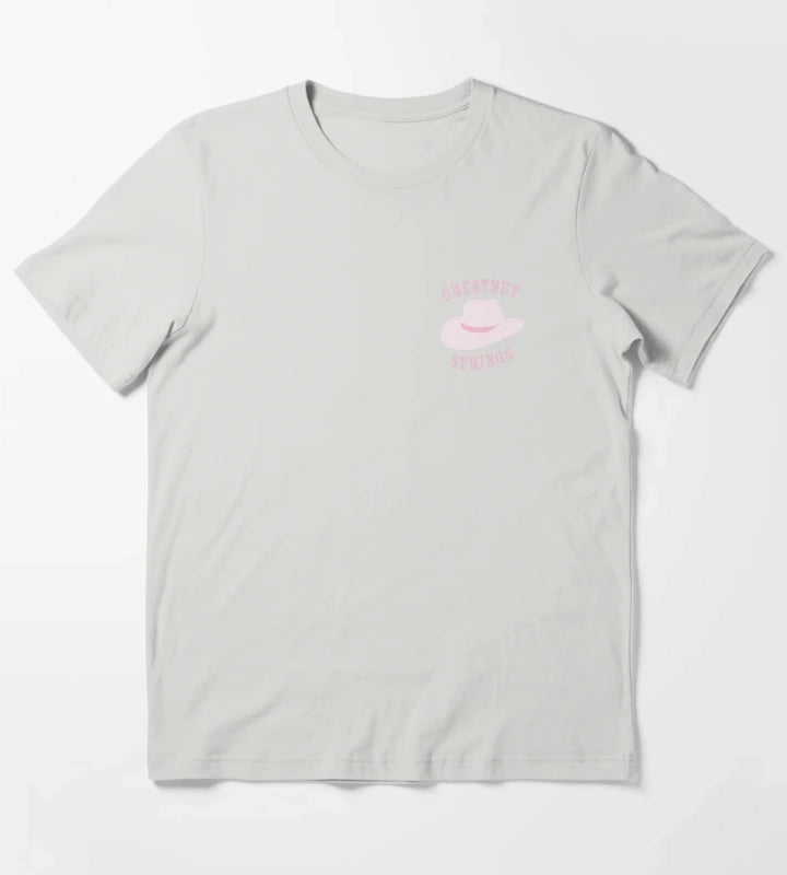 Chestnut Springs Cowboy Romance Book Illustrations T-Shirt Light Grey