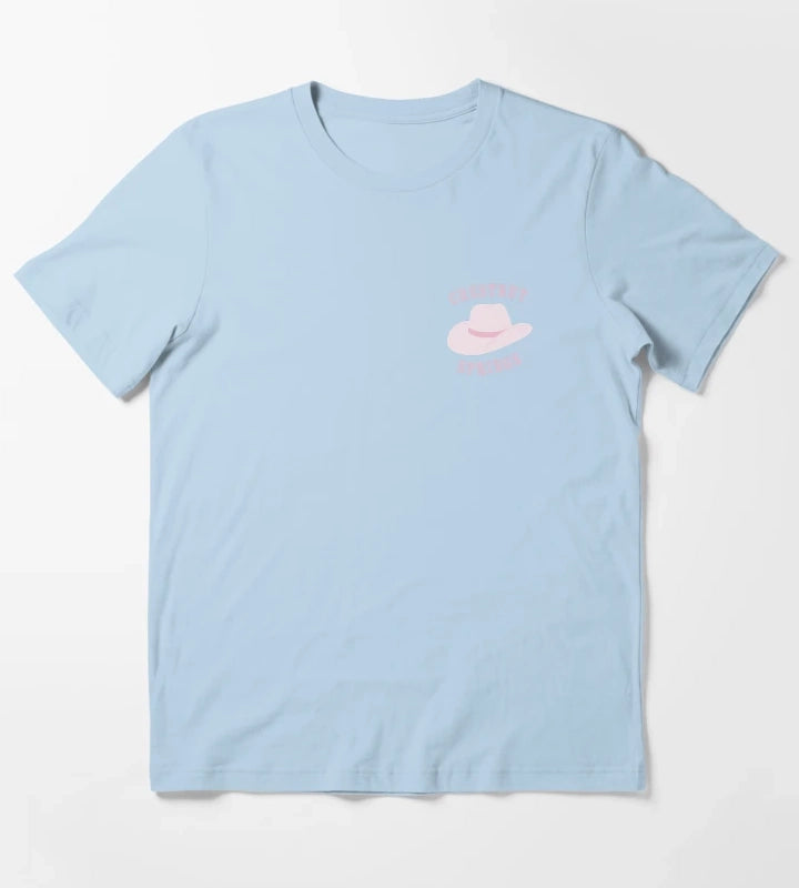 Chestnut Springs Cowboy Romance Book Illustrations T-Shirt Sky Blue