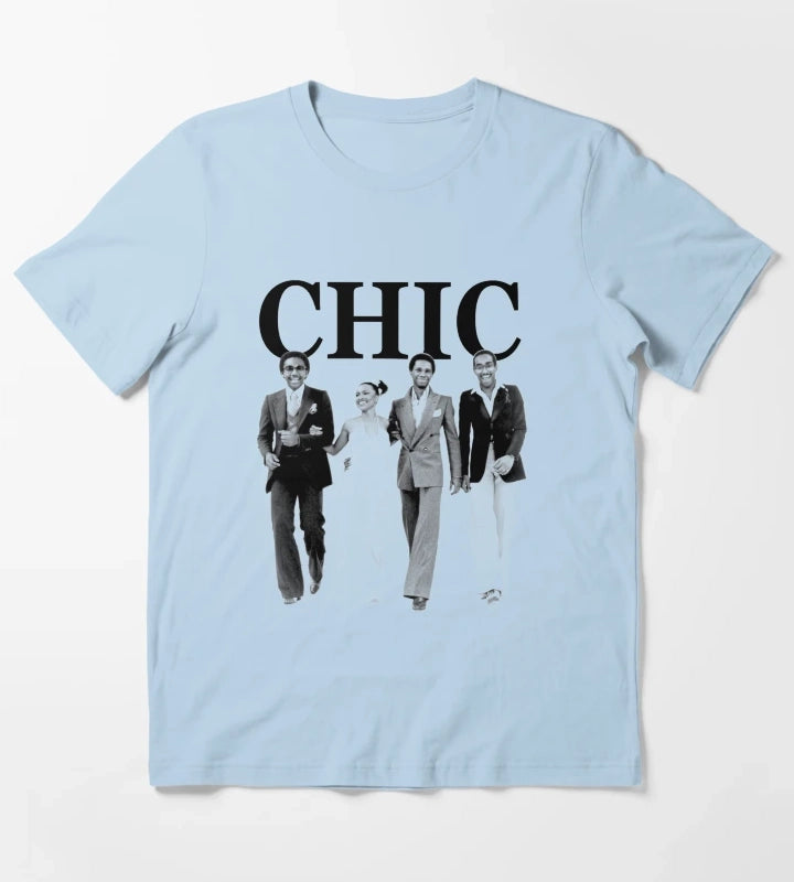 Chic Disco Band 4 T-Shirt Sky Blue