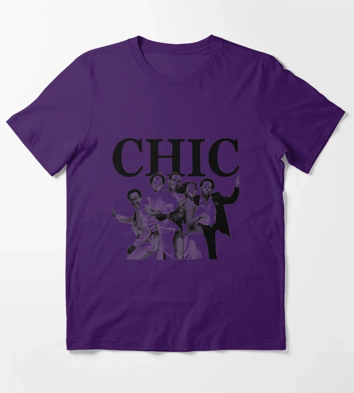 Chic Disco Band Fan T-Shirt Purple