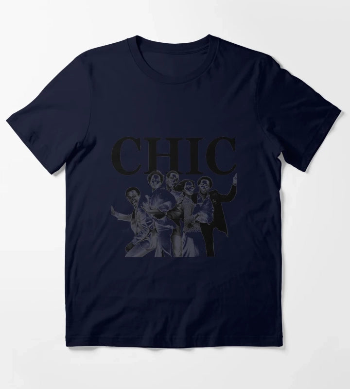 Chic Disco Band Fan T-Shirt Navy