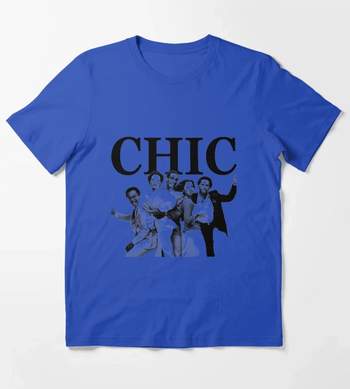 Chic Disco Band Fan T-Shirt Blue