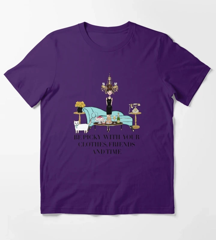Chic Woman T-Shirt Purple