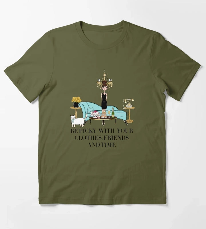 Chic Woman T-Shirt Olive Green