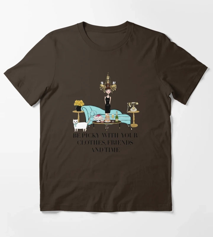 Chic Woman T-Shirt Brown