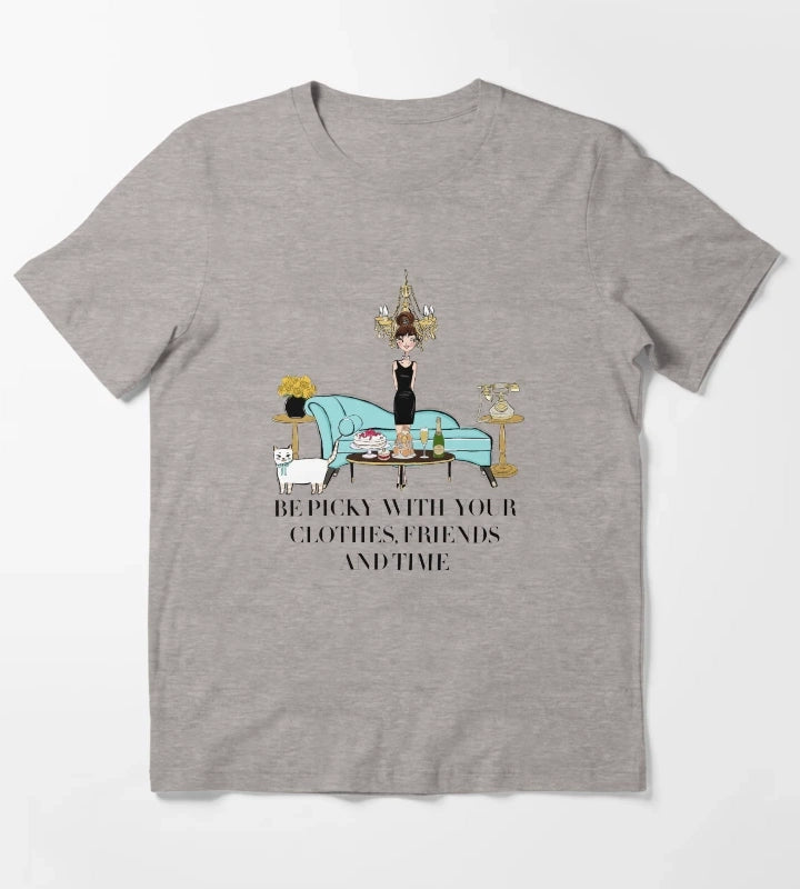 Chic Woman T-Shirt Heather Grey