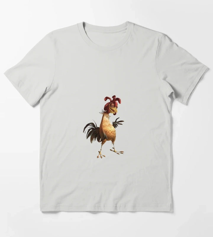 Chicken Joe Sticker T-Shirt Light Grey