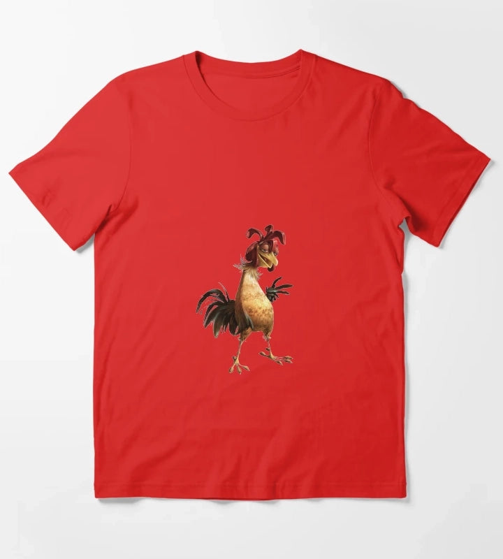 Chicken Joe Sticker T-Shirt Red