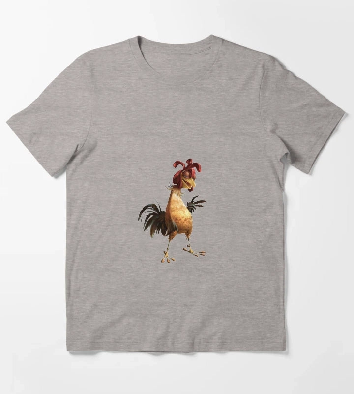 Chicken Joe Sticker T-Shirt Heather Grey