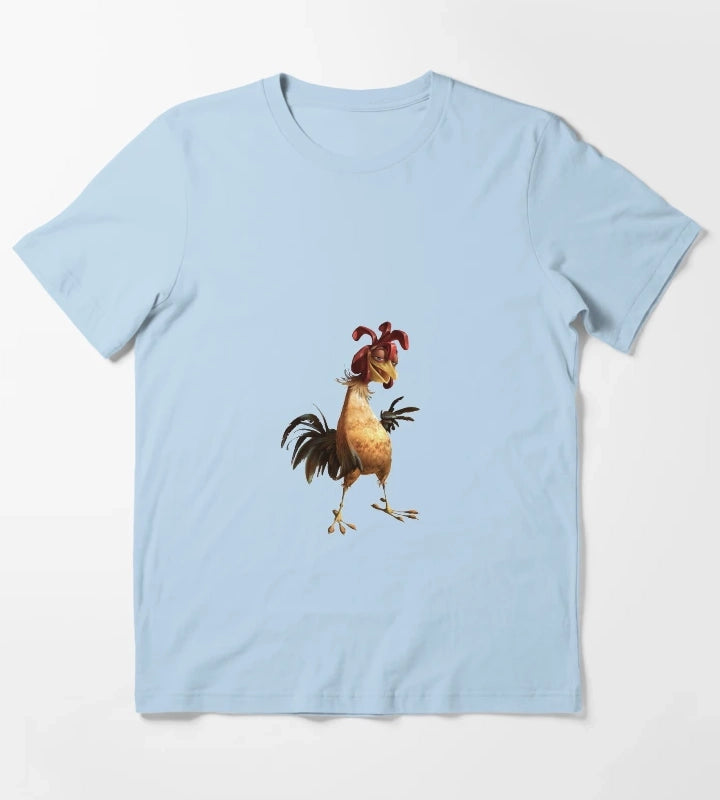 Chicken Joe Sticker T-Shirt Sky Blue