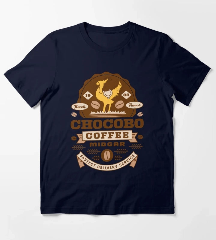 Chocobo Coffee Vintage T-Shirt Navy