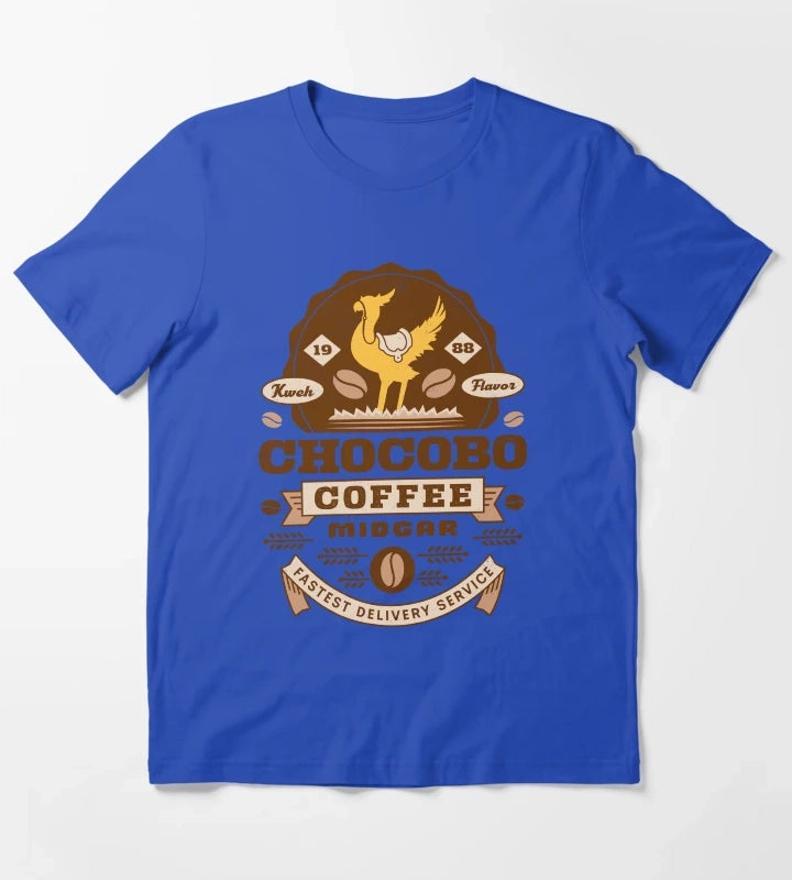 Chocobo Coffee Vintage T-Shirt Blue
