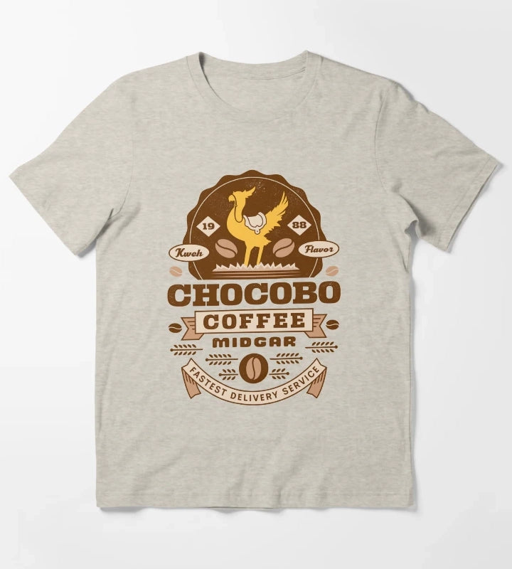 Chocobo Coffee Vintage T-Shirt Cream