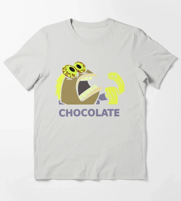Chocolate Fish from Spongebob T-Shirt Light Grey
