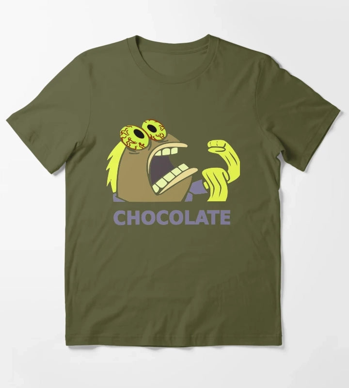 Chocolate Fish from Spongebob T-Shirt Olive Green