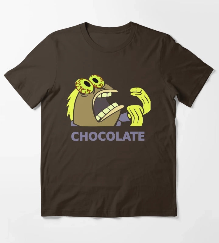 Chocolate Fish from Spongebob T-Shirt Brown