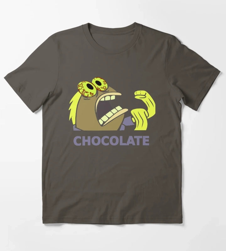 Chocolate Fish from Spongebob T-Shirt Dark Grey