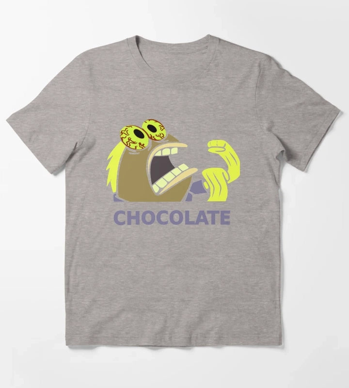 Chocolate Fish from Spongebob T-Shirt Heather Grey