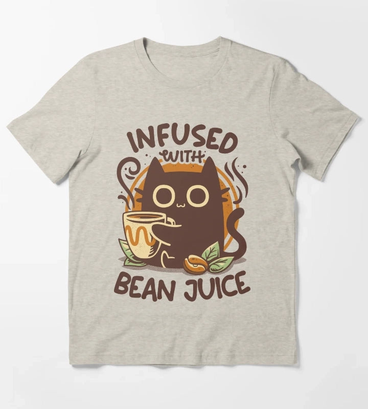 Chonky Kitty Coffee Funny Cat T-Shirt Cream