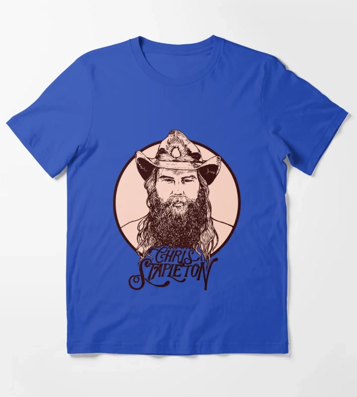 Chris Stapleton TShirt Chris Stapleton Tour Shirt Stapleton Retro Sweatshirt Chris Stapleton Fan Gift Tee Country Music Shirt T-Shirt Blue