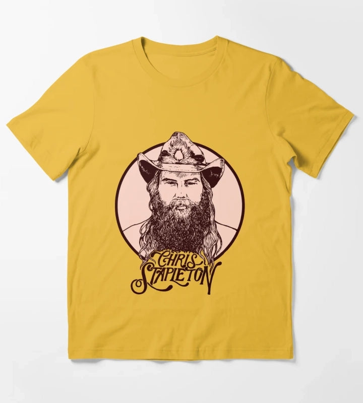 Chris Stapleton TShirt Chris Stapleton Tour Shirt Stapleton Retro Sweatshirt Chris Stapleton Fan Gift Tee Country Music Shirt T-Shirt Yellow