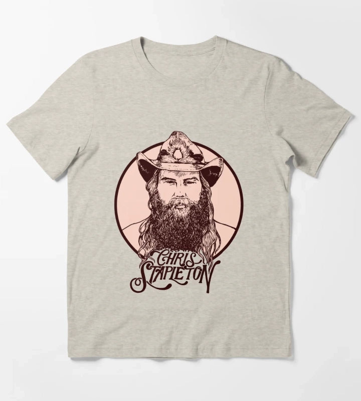 Chris Stapleton TShirt Chris Stapleton Tour Shirt Stapleton Retro Sweatshirt Chris Stapleton Fan Gift Tee Country Music Shirt T-Shirt Cream