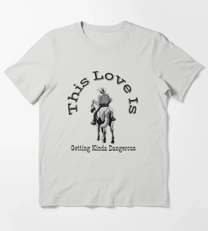 Chris Stapleton White Horse This Love is Getting Kinda Dangerous T-Shirt Light Grey