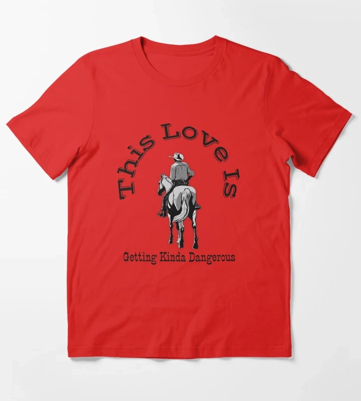 Chris Stapleton White Horse This Love is Getting Kinda Dangerous T-Shirt Red