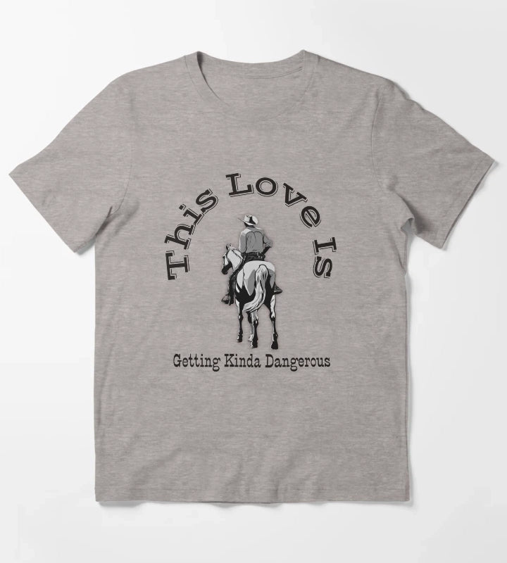 Chris Stapleton White Horse This Love is Getting Kinda Dangerous T-Shirt Heather Grey