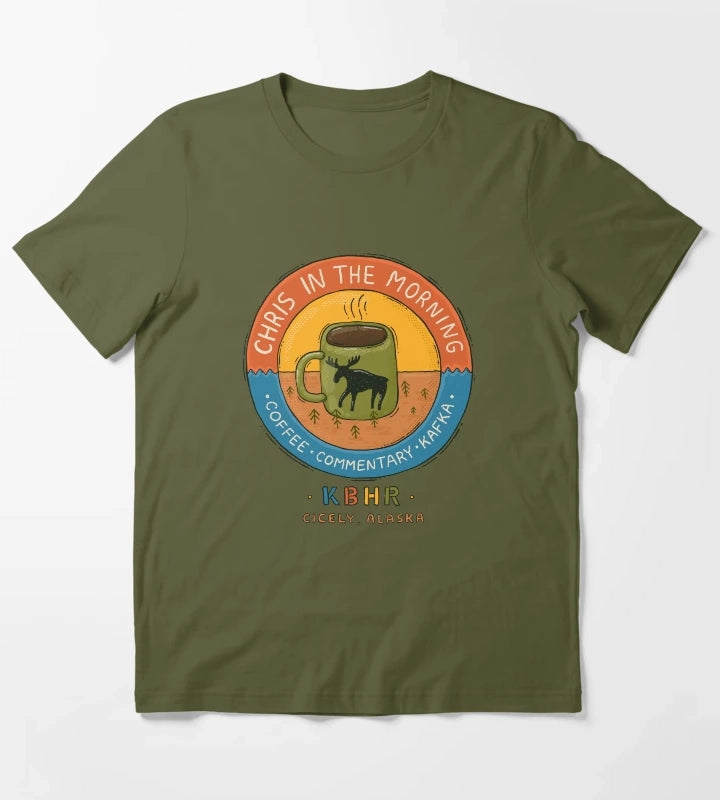 Chris in The Morning T-Shirt Olive Green