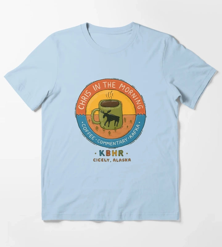 Chris in The Morning T-Shirt Sky Blue