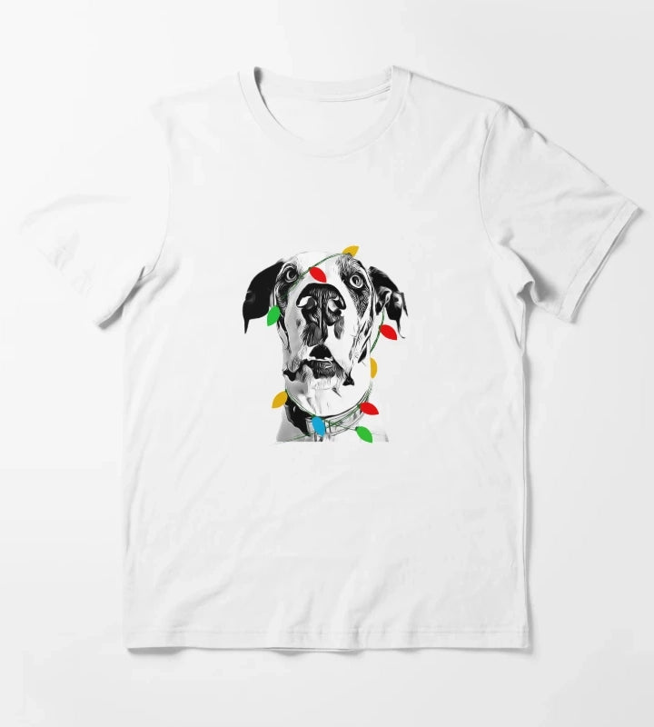 Christmas Great Dane T-Shirt White