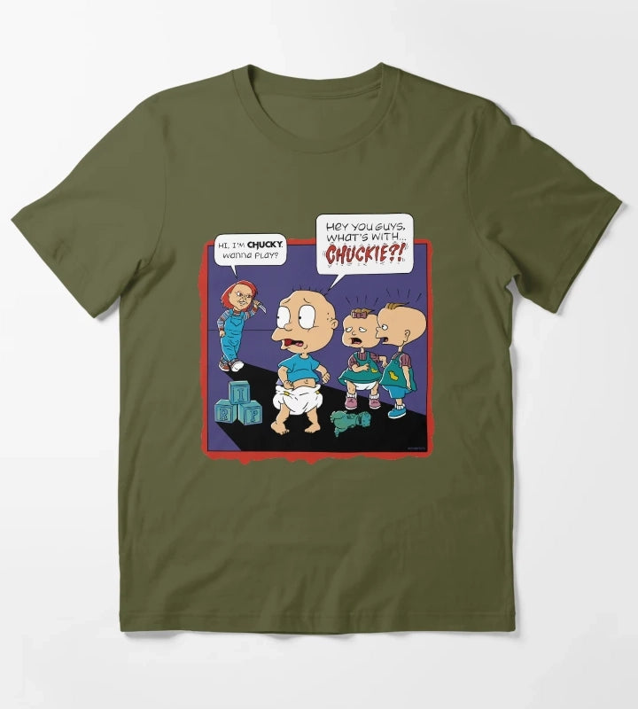 Chuckie Chucky T-Shirt Olive Green