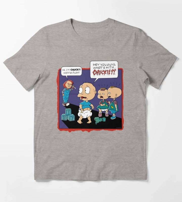 Chuckie Chucky T-Shirt Heather Grey