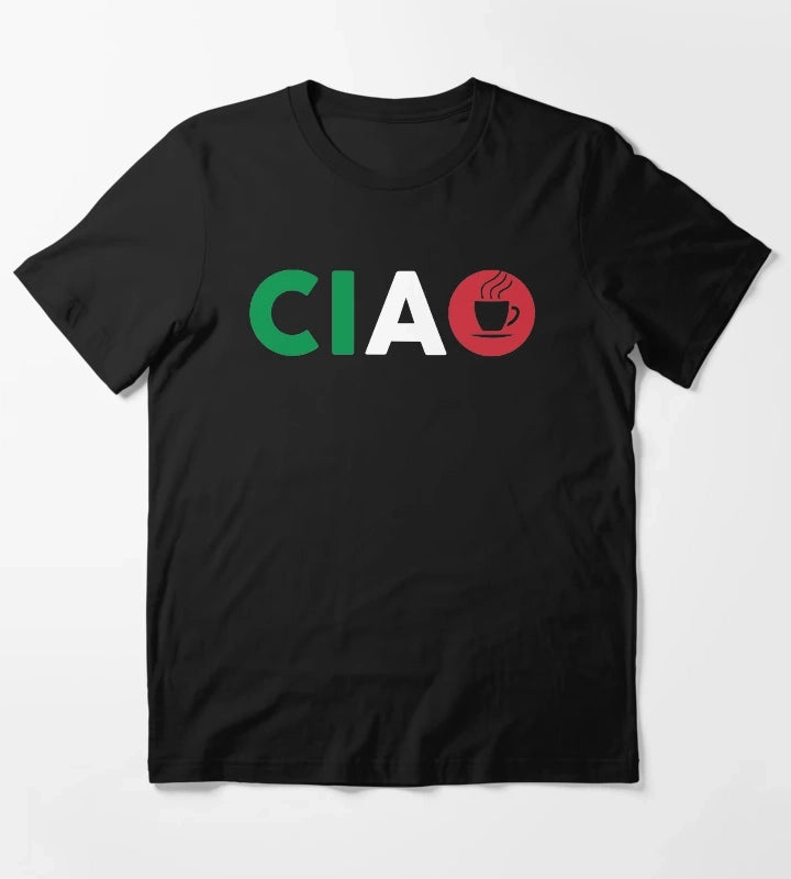 Ciao Italian I Love Italy With Italia Espresso T-Shirt
