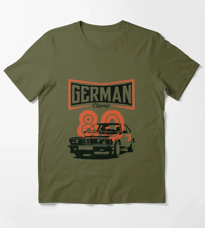 Classic 80s muscle car T-Shirt Olive Green