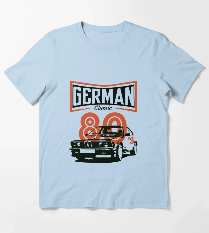 Classic 80s muscle car T-Shirt Sky Blue