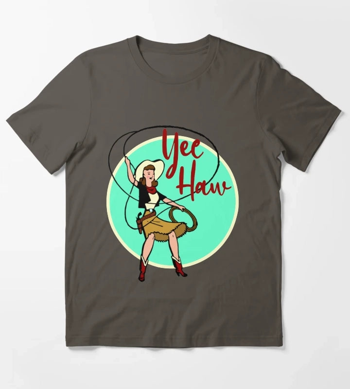 Classic Cowgirl T-Shirt Dark Grey