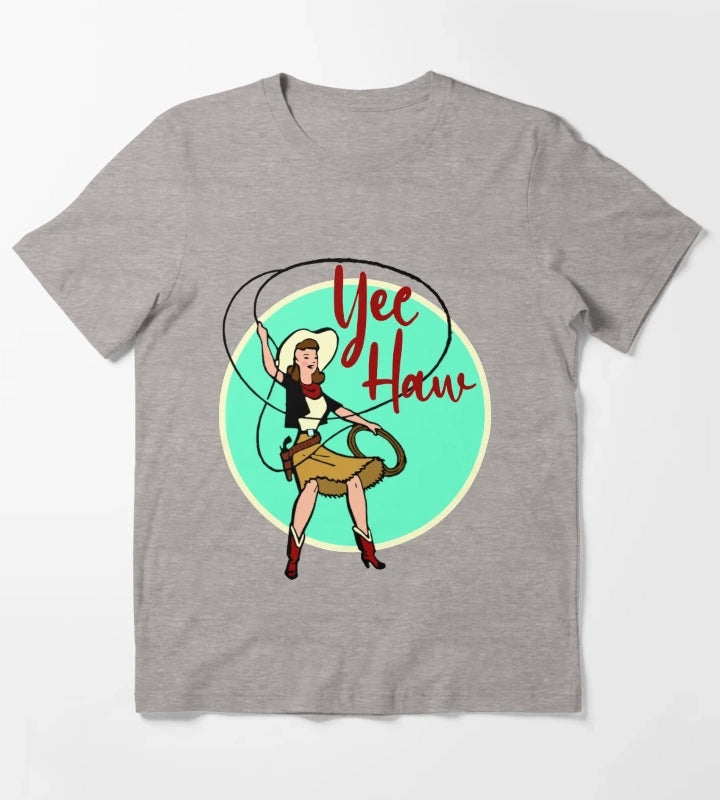 Classic Cowgirl T-Shirt Heather Grey