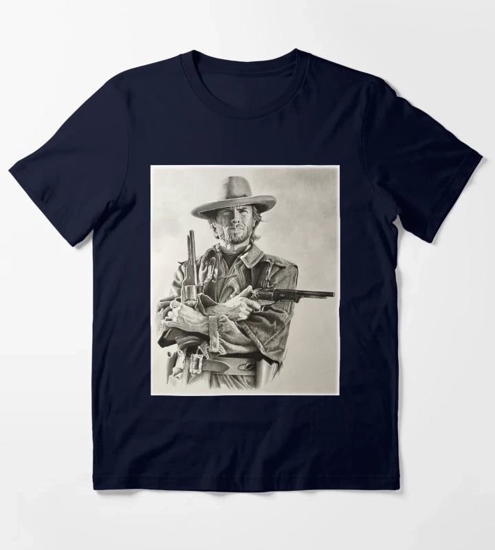 Clint Eastwood sketch T-Shirt Navy